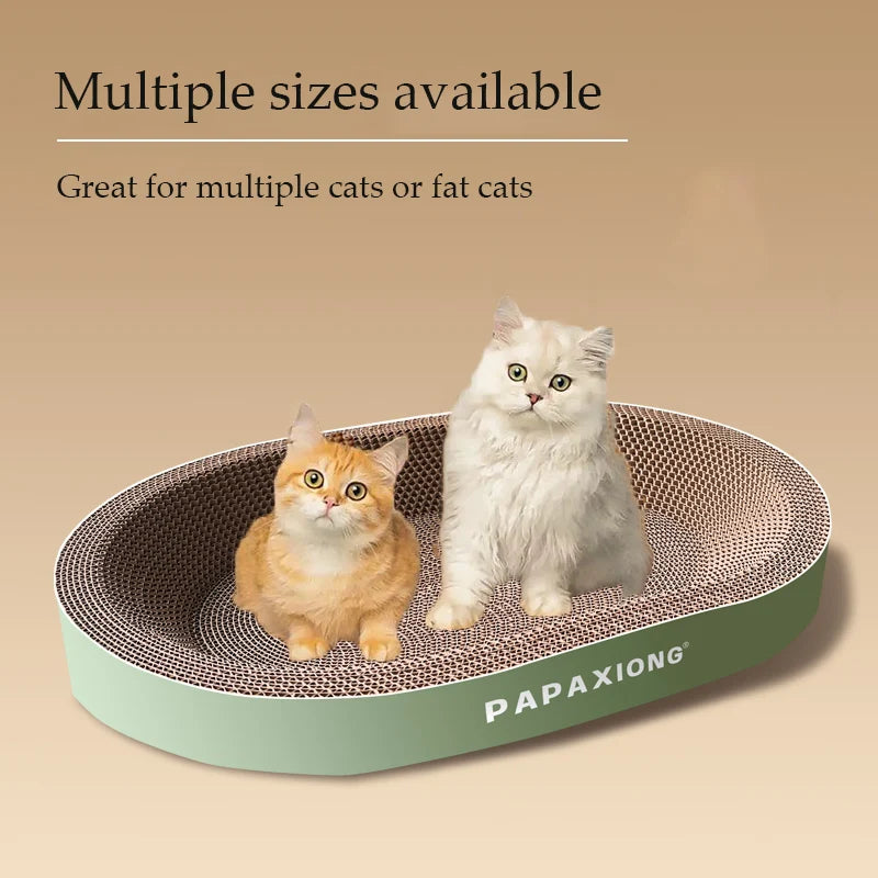 Durable Corrugated Cardboard Cat Scratcher & Bed