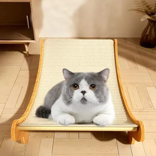 Multifunctional Cat Scratcher Bed with Removable Pad